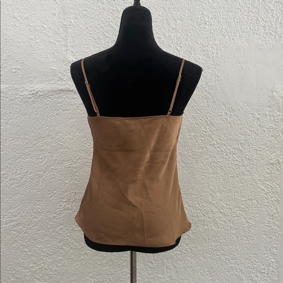 Express Capsule Wardrobe Top Cowl Neck Satin Brown Fairy Whismigoth Cami Small - Picture 8 of 8